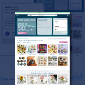 The Bloc Studio Cover Image Showing the home page of Snow Aurora's website.